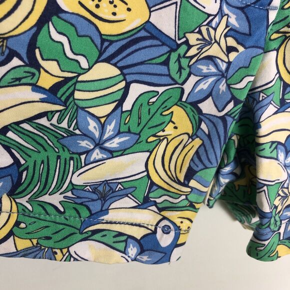 Vineyard Vines Toucan Print Banana Green Blue Chino Shorts Women's Size 0 - Picture 3 of 6